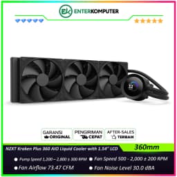 NZXT Kraken Plus 360 360mm AIO Liquid Cooler with 1.54 LCD