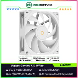 Ocypus Gamma F12 White 12CM PWM Fan