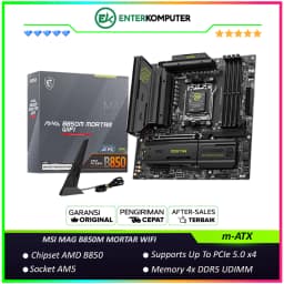 MSI MAG B850M MORTAR WIFI (AM5, AMD B850, DDR5, USB3.2 Type-C, SATA3)