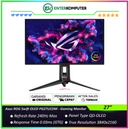Asus ROG Swift OLED PG27UCDM 26.5 4K QD-OLED 240Hz HDR400 Gaming Monitor
