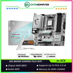 MSI B850M GAMING PLUS WIFI (AM5, AMD B850, DDR5, USB3.2 Type-C, SATA3)