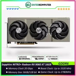 Sapphire NITRO+ Radeon RX 9060 XT 16GB GDDR6 Gaming OC - TRIPLE FAN - Garansi 2 Thn