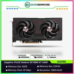 Sapphire PULSE Radeon RX 9060 XT 16GB GDDR6 Gaming OC - DUAL FAN - Garansi 2 Thn