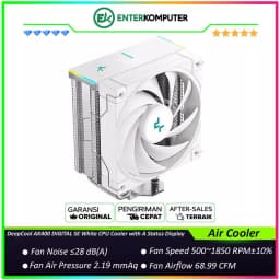 DeepCool AK400 DIGITAL SE White CPU Cooler with A Status Display