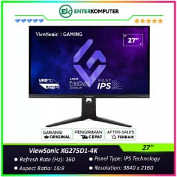 ViewSonic XG275D1-4K 27 UHD Fast IPS 160Hz HDR10 USB-C Gaming Monitor