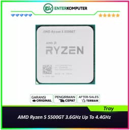 AMD Ryzen 5 5500GT 3.6GHz Up To 4.4GHz Cache 16MB 65W AM4 [Tray] - 6 Core - 100-000001489