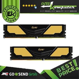 Team Elite Plus Black DDR4 PC25600 3200MHz 64GB (2x32GB) 22-22-22-52 - TPD464G3200HC22DC01