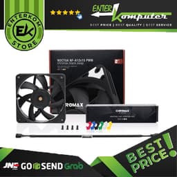 Noctua Chromax Swap Fan 12CM Black Fan With Multicolor Rubber - NF-A12x15 PWM CH.BK.S (15mm Thicknes)