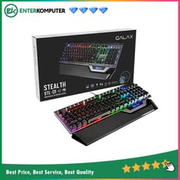 GALAX STEALTH STL-01 Blue Switch - Wired Mechanical RGB Gaming Keyboard (Anti-Ghosting Keys)