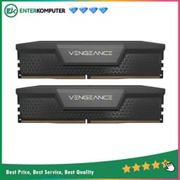 Corsair Vengeance Black DDR5 PC41600 5200MHz 64GB (2x32GB) 40-40-40-77 - CMK64GX5M2B5200C40