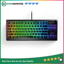 SteelSeries Apex 3 TKL Water Resistant Quiet Tenkeyless Keyboard - Black