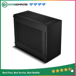LIAN LI A4H2O - BLACK - ALUMINUM MINI-ITX CASE - PCIe4.0 - MESH LEFT-RIGHT & TOP PANEL