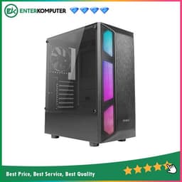 Antec NX250 - ATX Gaming Case - Tempered Glass Side Panel - FREE 1 PCS 12CM FAN