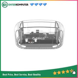 Orico 6139C3 Single 2.5 & 3.5-inch SATA Transparant HDD Docking Station USB 3.1