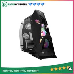 PRIME F-[A] - ALUMUNIUM EXTREME GAMING CASE - DUAL SIDE TEMPERED GLASS - INCLUDED 3Pcs 12CM ARGB FAN