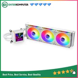 LIAN LI GALAHAD II LCD SL-INFINITY 360 WHITE with 2.88â€ IPS LCD Screen - Asetek 8th Gen Pump - AIO EXTREME COOLING - Daisy-Chained ARGB Fan with UNI FAN SL-INFINITY