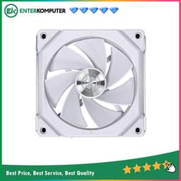 LIAN LI UNI FAN SL120 V2 Reverse Blade WHITE - SINGLE FAN - 12CM ARGB FAN