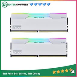 KLEVV CRAS V RGB Brilliant White DDR5 PC48000 6000MHz 32GB (2x16GB) 30-36-36-76 - KD5AGUA80-60A300J