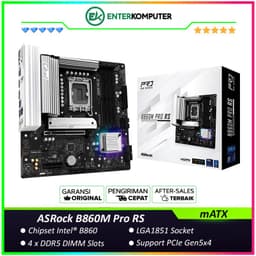ASRock B860M Pro RS (LGA1851, B860, DDR5, USB3.2 Gen2 Type-C, SATA3)