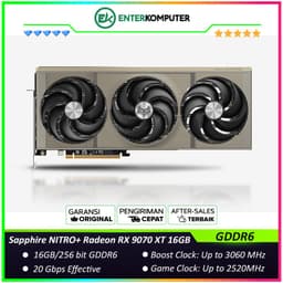 Sapphire NITRO+ Radeon RX 9070 XT 16GB GDDR6 Gaming OC - TRIPLE FAN - Garansi 2 Thn