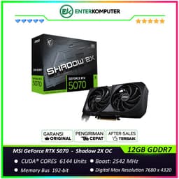 MSI GeForce RTX 5070 12GB GDDR7 - Shadow 2X OC