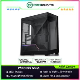 Phanteks NV5S Satin Black D-RGB Near-seamless Glass View Mid-Tower Case