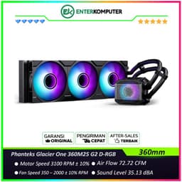Phanteks Glacier One 360M25 G2 Black D-RGB AIO Liquid CPU Cooler