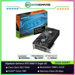 Gigabyte GeForce RTX 5060 Ti 16GB GDDR7 Eagle OC - GV-N506TEAGLE OC-16GD