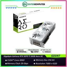 Gigabyte GeForce RTX 5070 Ti 16GB GDDR7 Aero OC - GV-N507TAERO OC-16GD