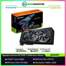 Gigabyte GeForce RTX 5070 Ti 16GB GDDR7 Aorus Master - GV-N507TAORUS M-16GD