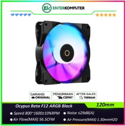 Ocypus Beta F12 ARGB Black 12CM PWM Fan