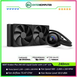 NZXT Kraken Plus 240 240mm AIO Liquid Cooler with 1.54 LCD