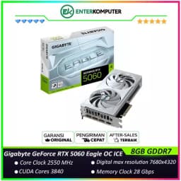 Gigabyte GeForce RTX 5060 8GB GDDR7 Eagle OC ICE - GV-N5060EAGLEOC ICE-8GD