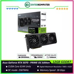 Asus GeForce RTX 5070 12GB GDDR7 PRIME OC Edition