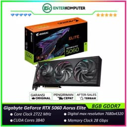 Gigabyte GeForce RTX 5060 8GB GDDR7 Aorus Elite - GV-N5060AORUS E-8GD