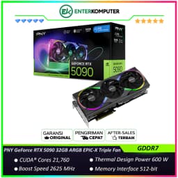 PNY GeForce RTX 5090 32GB GDDR7 ARGB EPIC-X RGB OC Triple Fan