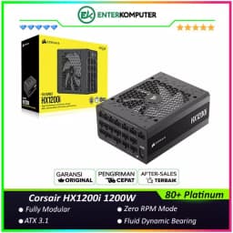 Corsair HX1200i 1200W ATX 3.1 Certified (PCIe 5.1) 80+ Platinum Fully Modular