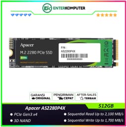 Apacer AS2280P4X 512GB M.2 NVME PCIe 3.0 x4