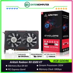 Arktek Radeon RX 6500 XT 4GB GDDR6 Cyclops - DUAL FAN - Garansi 2 Thn