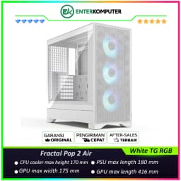 Fractal Pop 2 Air White TG RGB