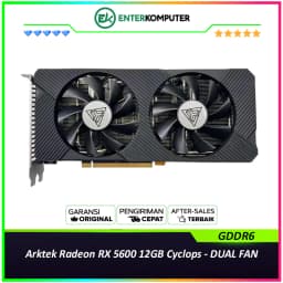 Arktek Radeon RX 5600 12GB GDDR6 Cyclops - DUAL FAN - Garansi 2 Thn