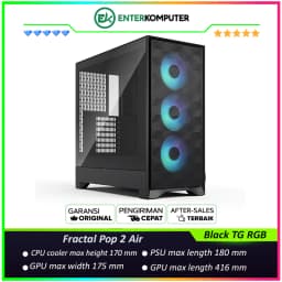 Fractal Pop 2 Air Black TG RGB