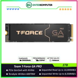 Team T-Force GA PRO 1TB M.2 PCIe Gen5.0 x4 - TM8FFJ001T0C129 - R 10000MB/s & W 8500MB/s