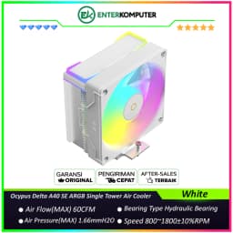 Ocypus Delta A40 SE ARGB White Single Tower Air Cooler