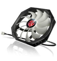 Raijintek Boreas A - 14cm with 11 Fan Blades Design - Outstanding Silence - Black White