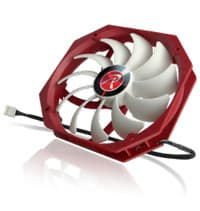 Raijintek Boreas A - 14cm with 11 Fan Blades Design - Outstanding Silence - Red White