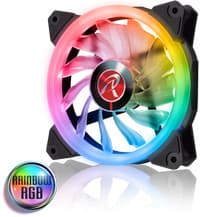 Raijintek IRIS 12 Rainbow RGB 256 color - 3 Pcs Fans - PWM - 6 port RGB LED hub with Remote controller