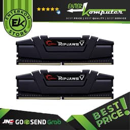 Gskill Ripjaws V Black DDR4 PC25600 3200MHz 16GB (2x8GB) 16-18-18-38 - F4-3200C16D-16GVKB