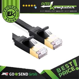 Kabel LAN CAT 7 3 Meter - Flat Version ( Gold Plated )