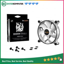be quiet! Shadow Wings 2 White Version - 120mm PWM - World Class Quiet and Solid Cooling 15.9 dB(A)